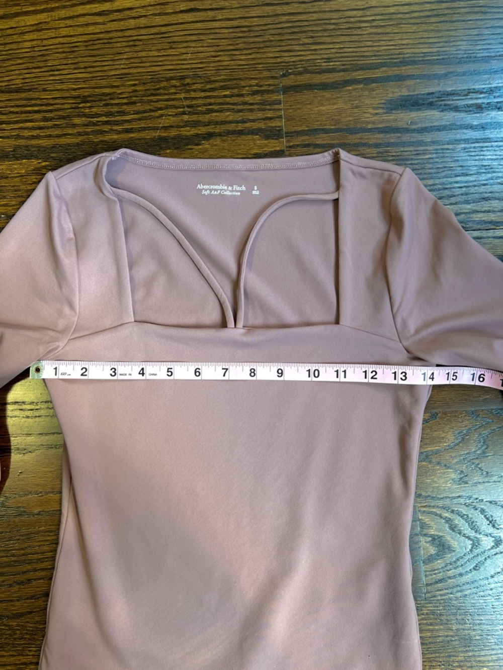 Abercrombie Long-Sleeve Strappy Squareneck Bodysuit - Picture 4 of 6